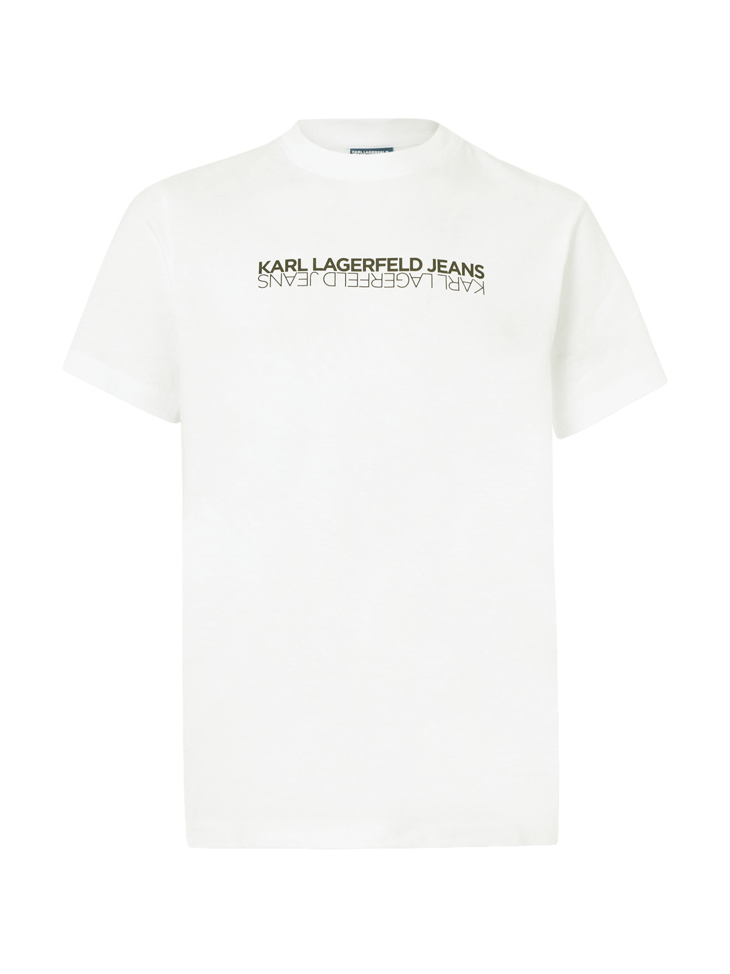 Tricou de la KARL LAGERFELD JEANS pe alb: față