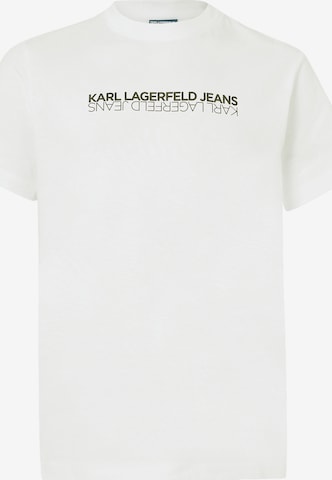 KARL LAGERFELD JEANS Tričko – bílá: přední strana