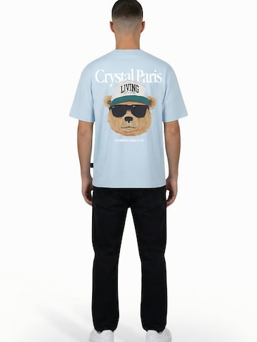 Crystal Paris Shirt 'Living Life' in Blauw