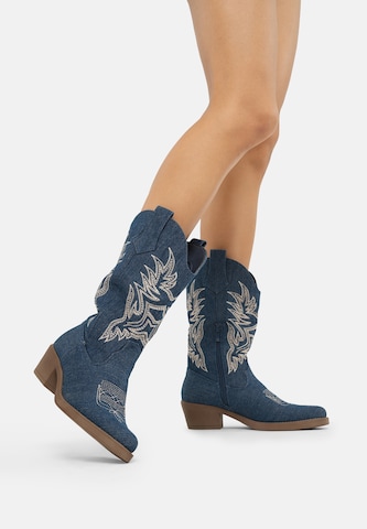 Salinyang Cowboylaarzen in Blauw