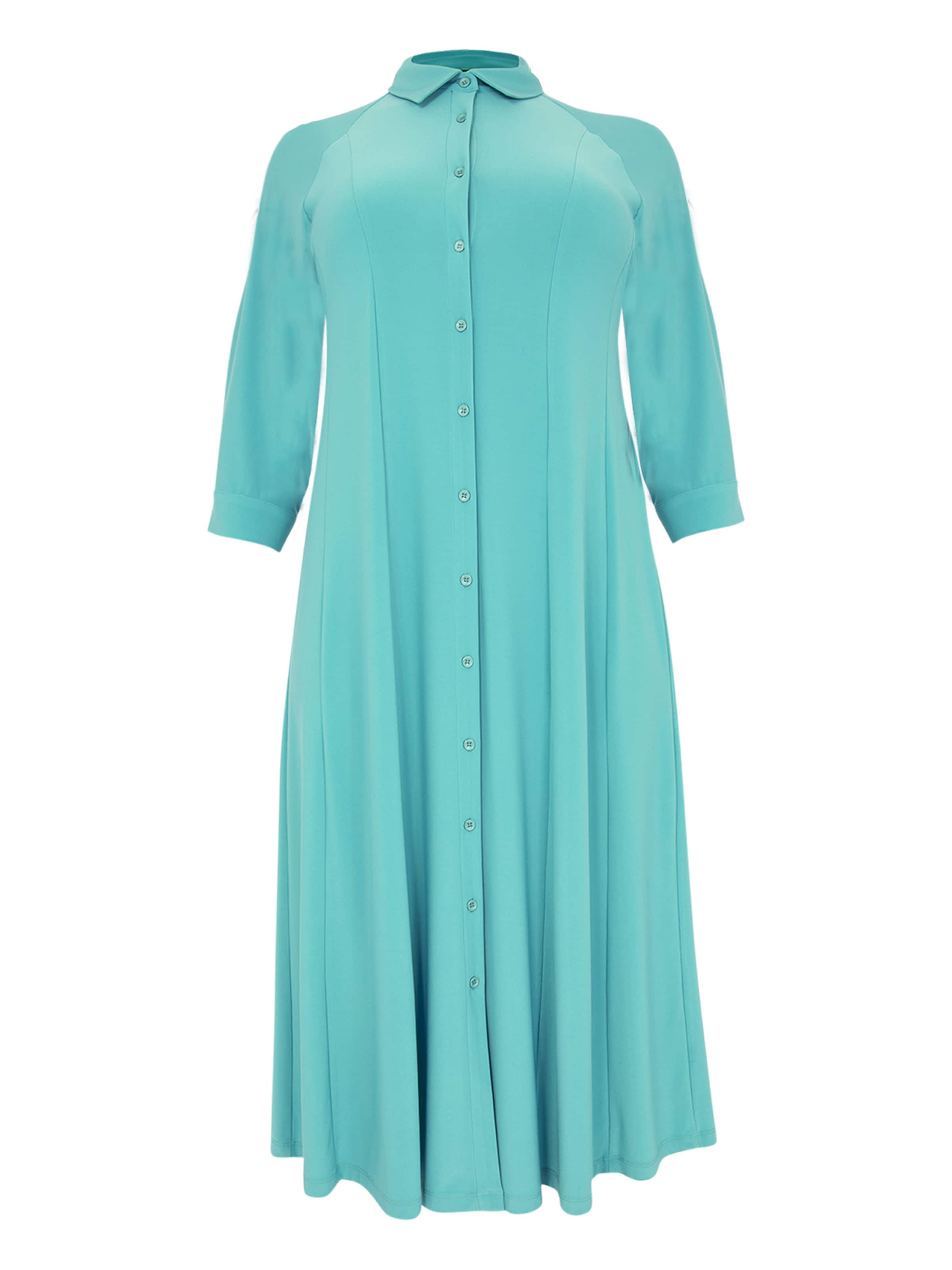 YOEK Shirt dress in Blue: front