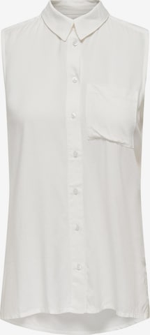 ONLY - Blusa 'SECOND' em branco: frente