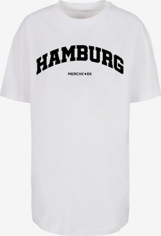 Merchcode Shirt 'Hamburg Wording' in White: front