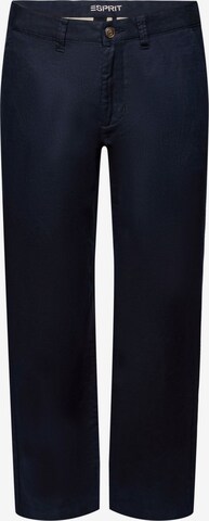 ESPRIT Loose fit Chino Pants in Blue: front