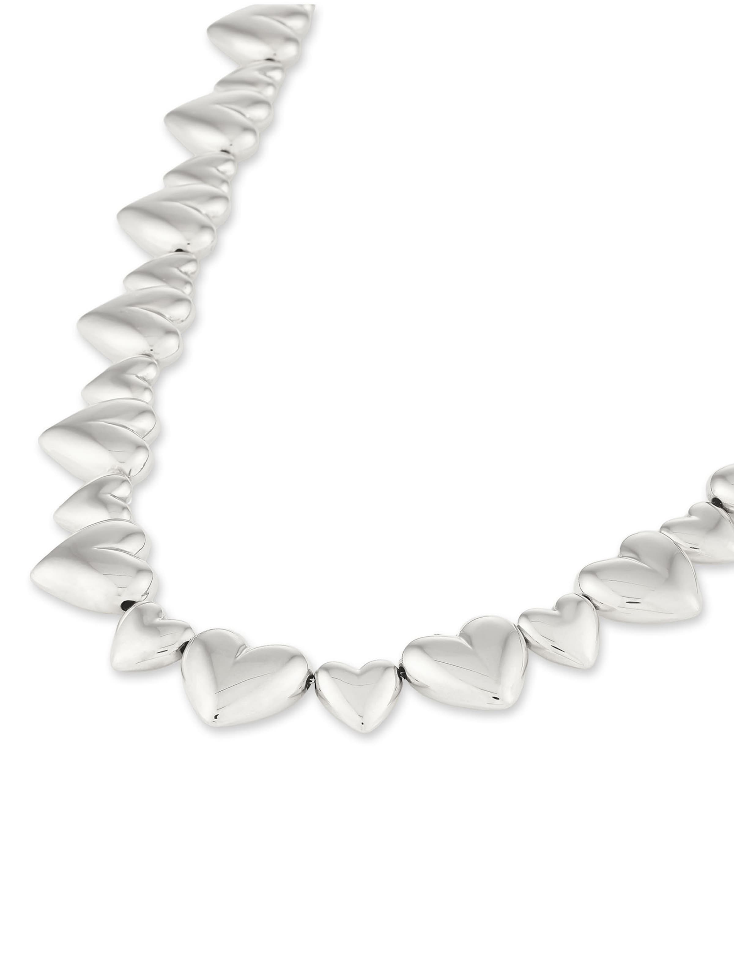 Copenhagen Studios Kette 'Puffy Hearts' in Silber