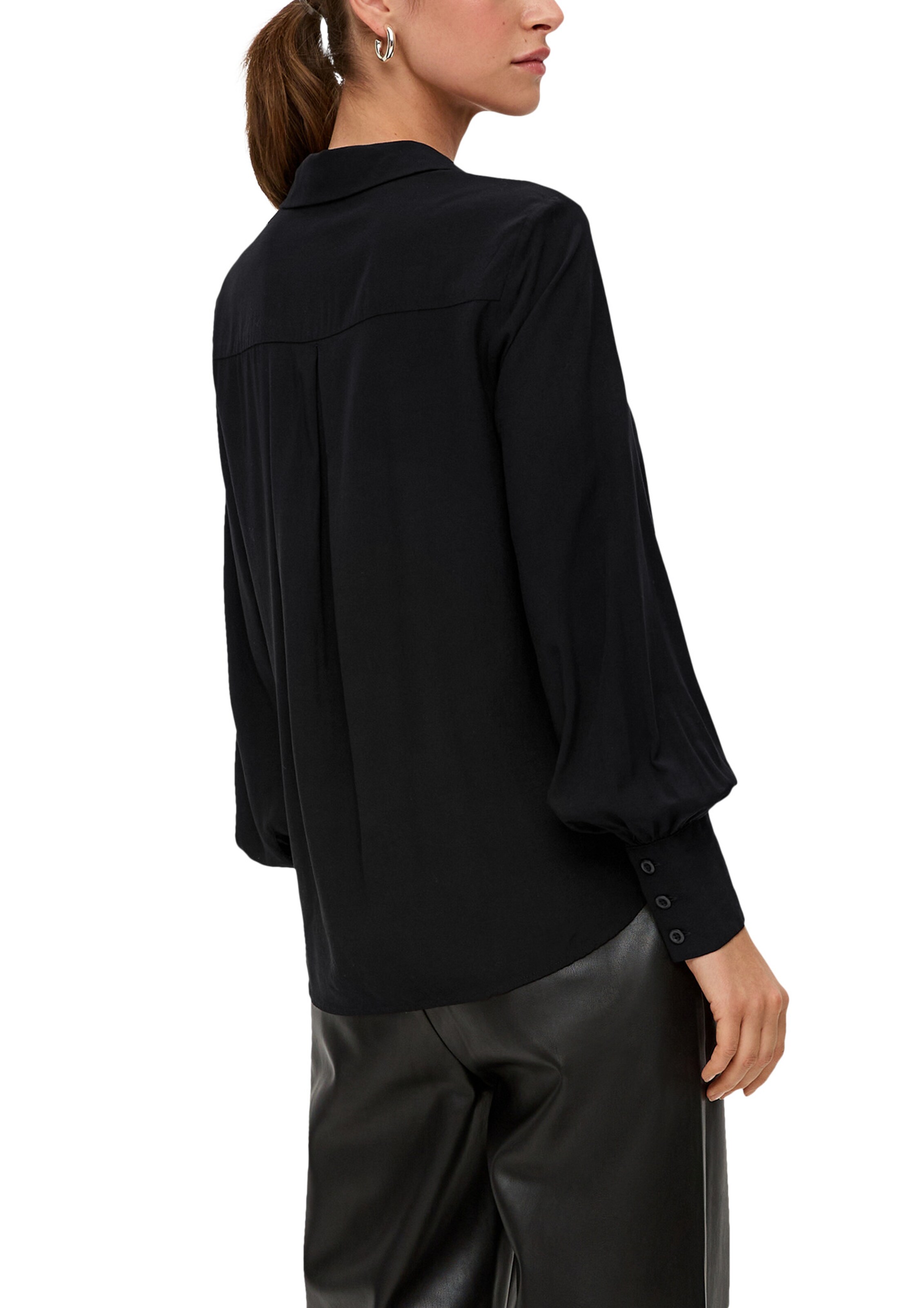 QS Bluse in Schwarz