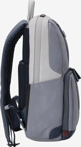 Piquadro Urban Rucksack RFID Leder 39 cm Laptopfach in Blau