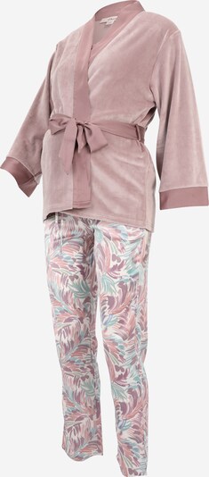 ETAM Pyjama 'CAITLIN' en bleu / vert / rose ancienne / blanc, Vue avec produit