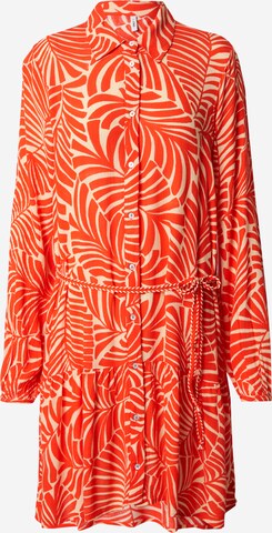 ONLY - Vestido camisero 'CHIARA' en naranja: frente