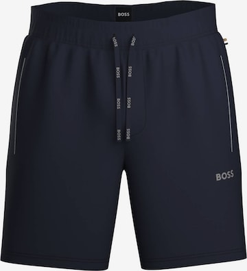 BOSS Regular Pants in Blue: front