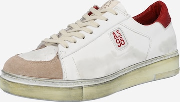 A.S.98 Sneaker low 'FORTUNA' i hvid: forside