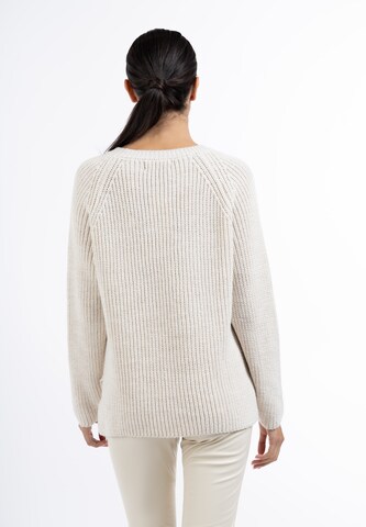 Pullover 'Caissa' di faina in bianco