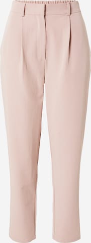 Guido Maria Kretschmer Collection Regular Pleat-Front Pants 'Pearl' in Pink: front