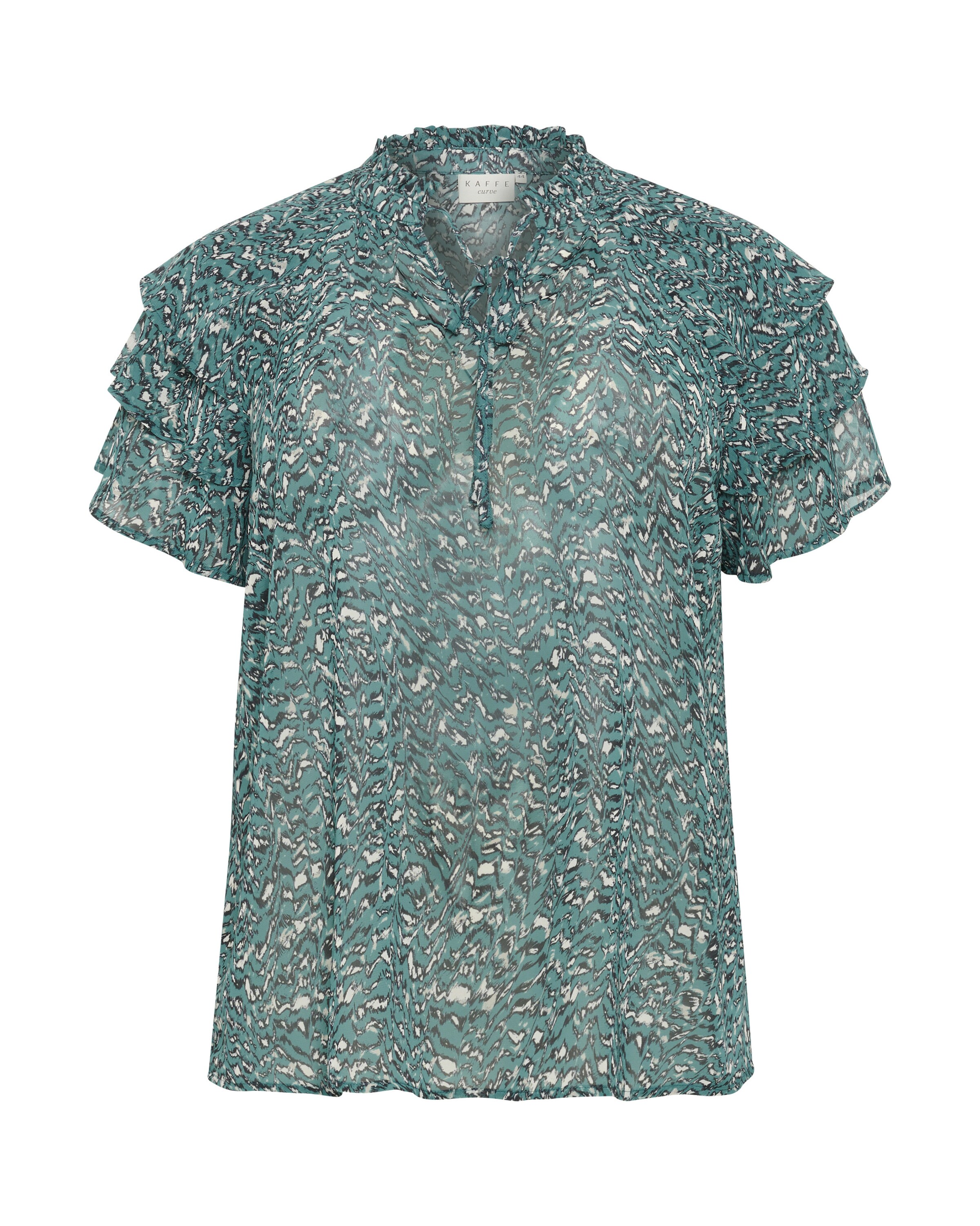 KAFFE CURVE Blouse 'Belia' in Gemengde kleuren: voorkant