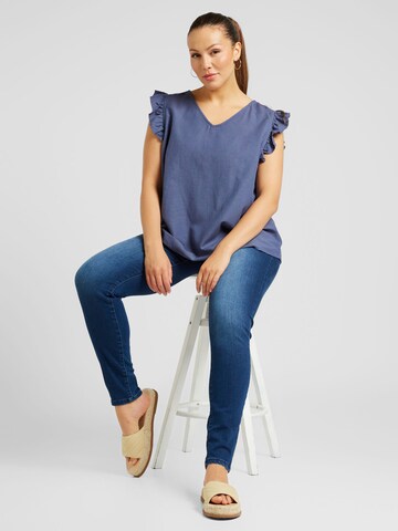 Skinny Jeans 'FOREVER HIGH' di ONLY Carmakoma in blu