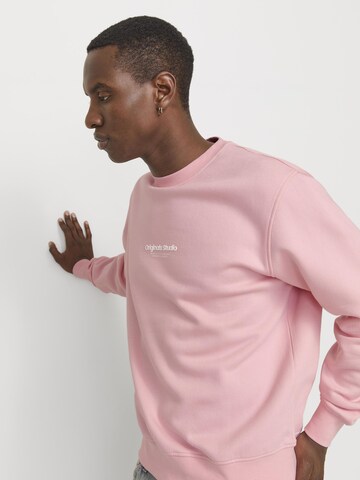 JACK & JONES Sweatshirt 'JORVesterbro' in Pink