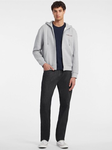 GUESS JEANS Sweatjacke 'American Tradition' in Grau