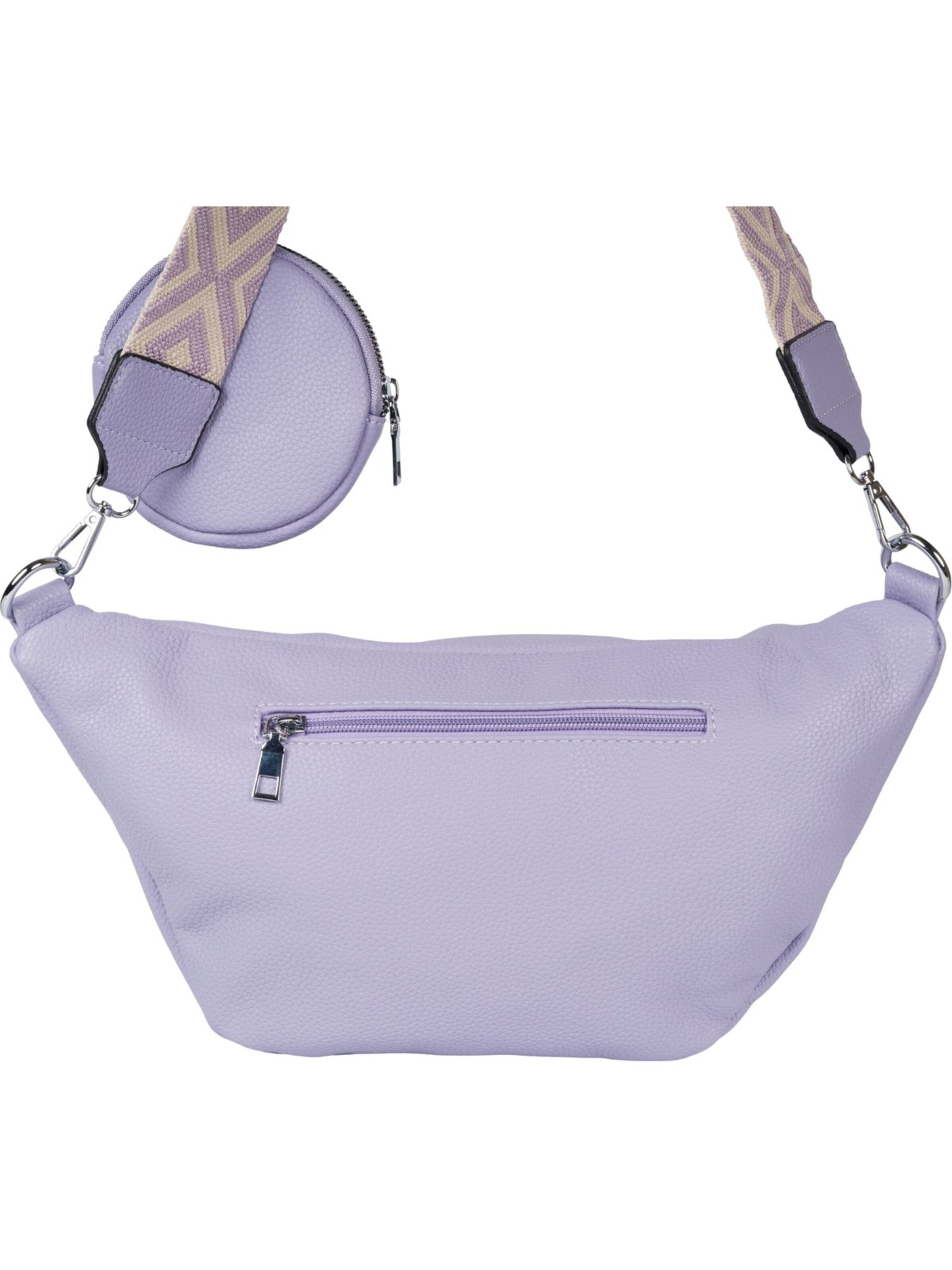 styleBREAKER Crossbody bag 'Halbmond Crossbody Bag Set 3-Teilig' in Purple