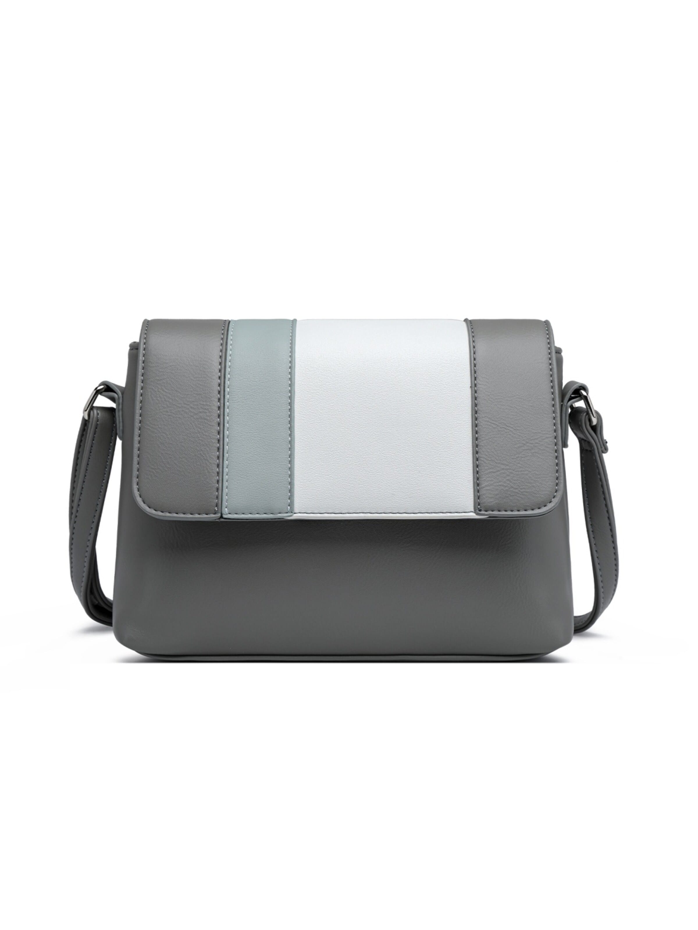 Miss Lulu Crossbody Bag in Grey: front