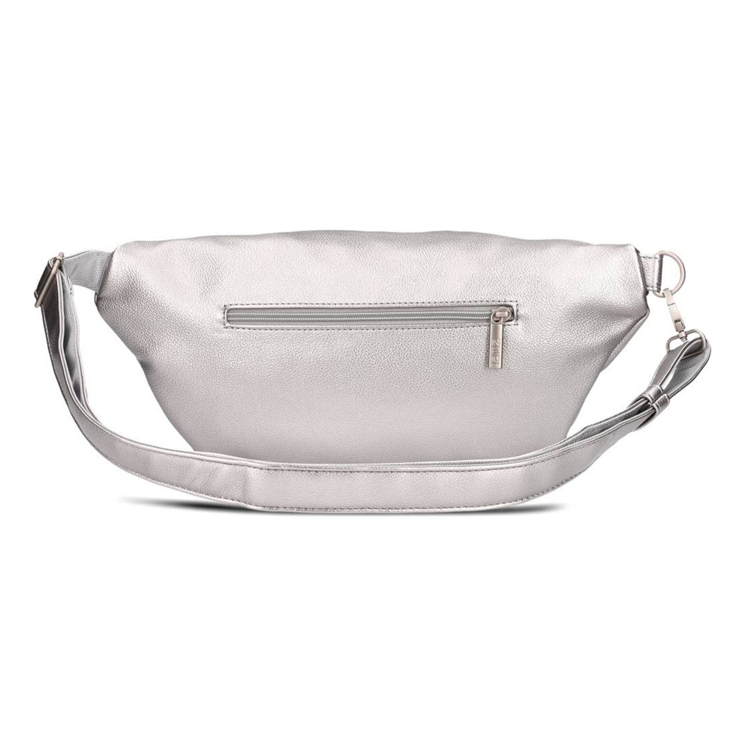ZWEI Gürteltasche 'Mademoiselle' in Silber
