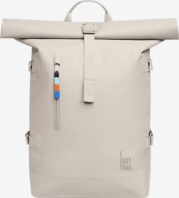 Got Bag Rugzak 'Rolltop 2.0' in Beige: voorkant