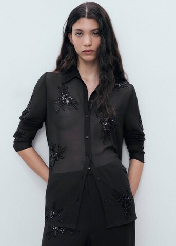 MANGO Blouse 'Flora-a' in Black: front