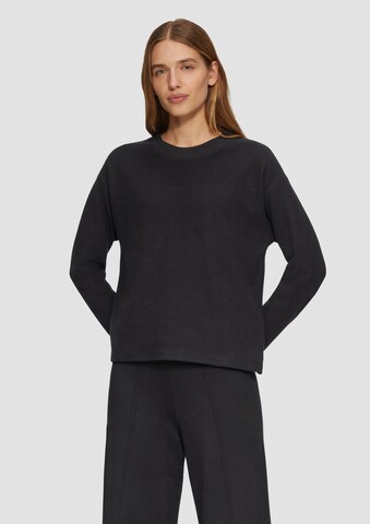 Sweat-shirt s.Oliver en noir : devant