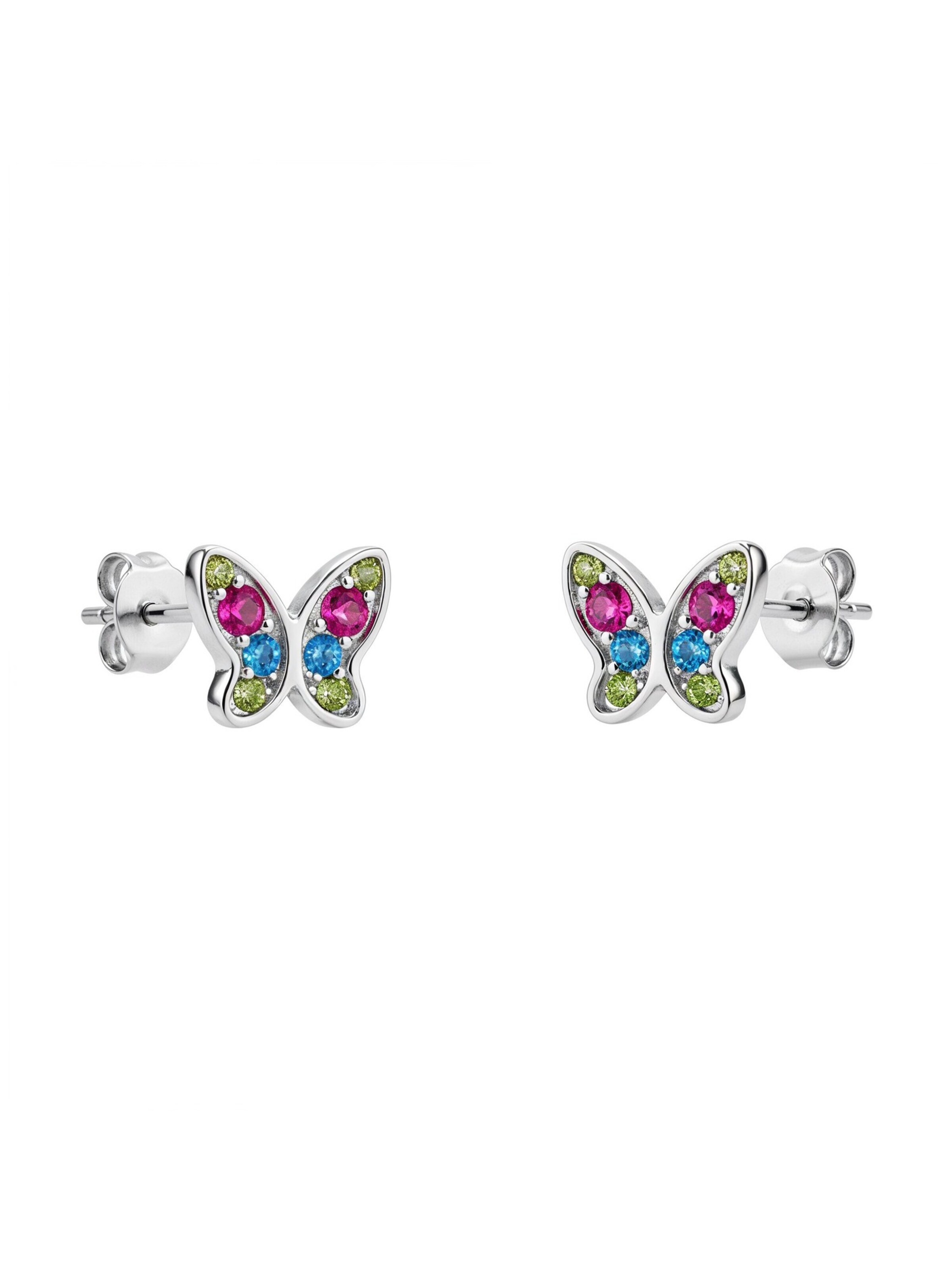 Sofia Milani Earrings 'Coloured Zirconia' in Silver: front