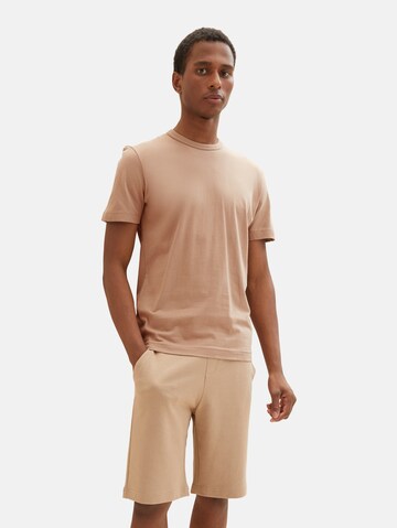 TOM TAILOR T-Shirt in Beige