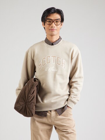 SCOTCH & SODA Μπλούζα φούτερ σε μπεζ: μπροστά