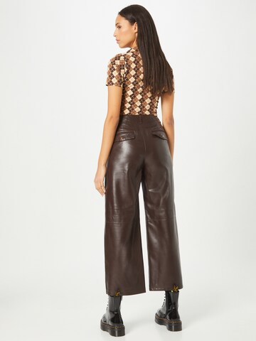 Wide Leg Pantalon s.Oliver en marron