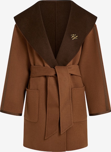 Karl Lagerfeld Демисезонное пальто в Шоколадный / Коньячный, Обзор товара