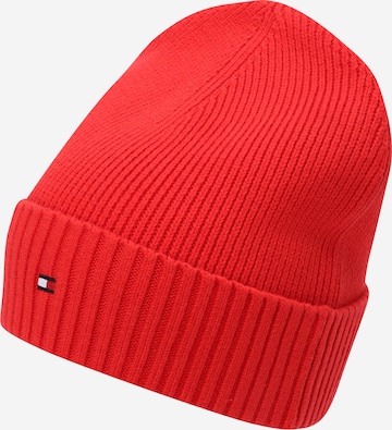 TOMMY HILFIGER Beanie in Red: front