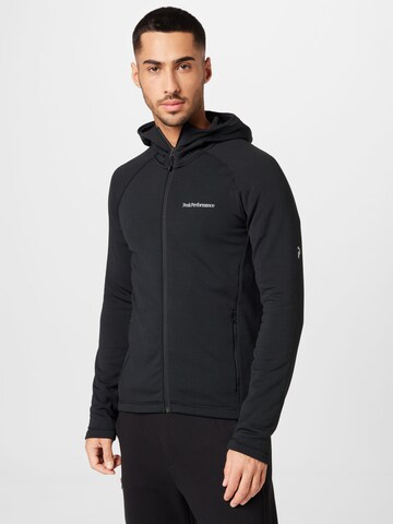PEAK PERFORMANCE Urheilullinen collegetakki värissä musta: etupuoli