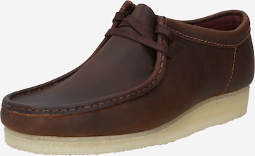 Clarks Originals Moccasins 'Wallabee' in Brown: front