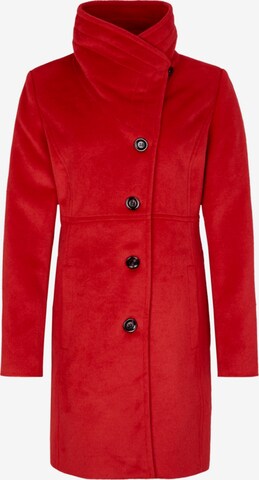 COMMA Between-Seasons Coat in Red: front