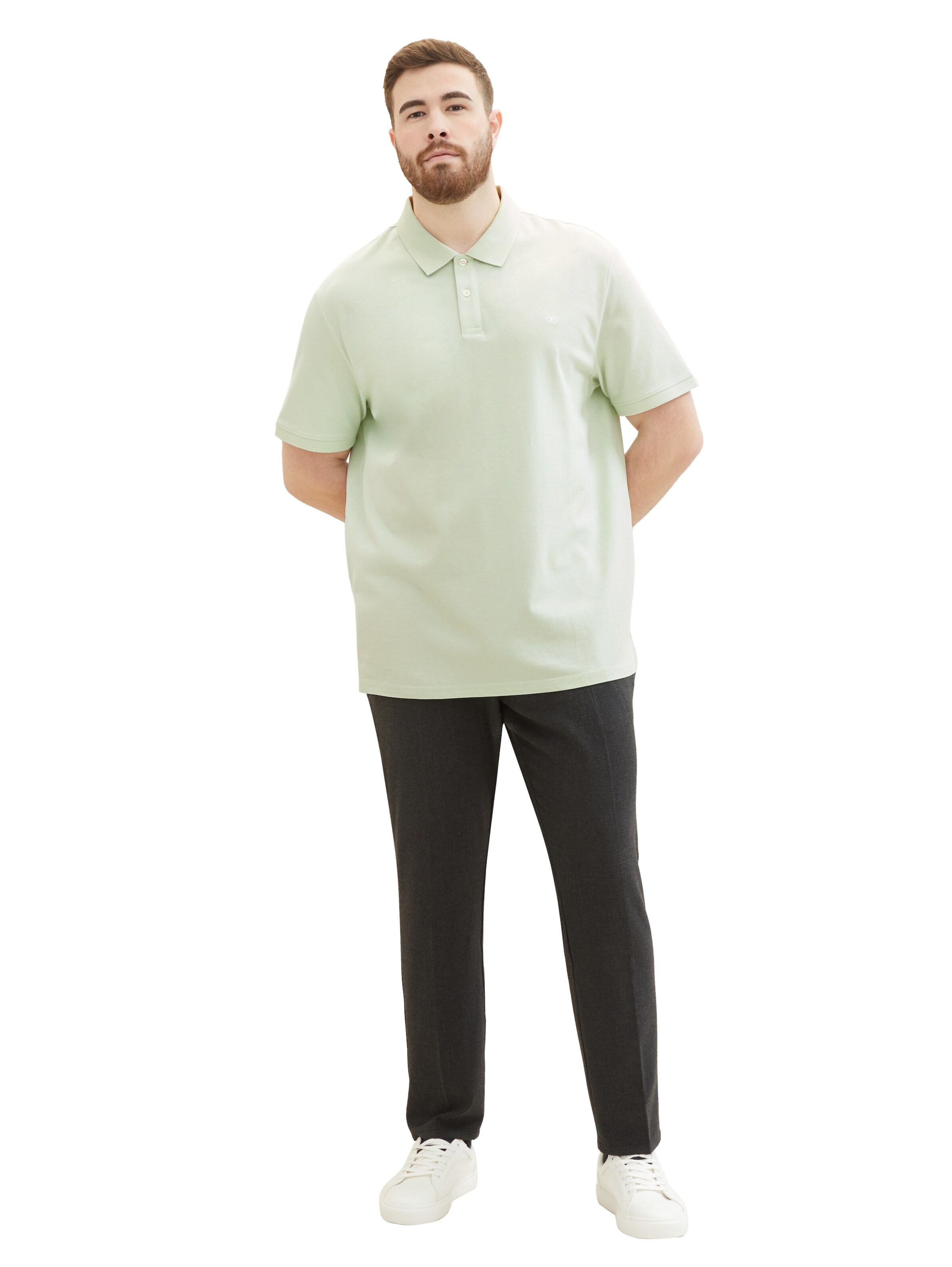 TOM TAILOR Men + Shirt in Grey