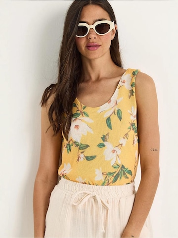 Bianco Lucci Top in Geel: voorkant