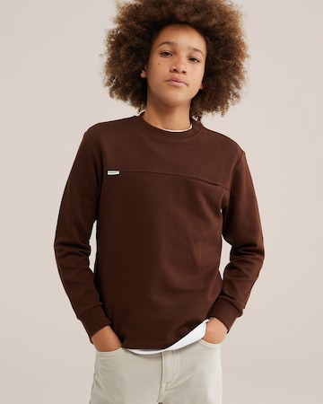 WE Fashion Футболка в Коричневый: спереди