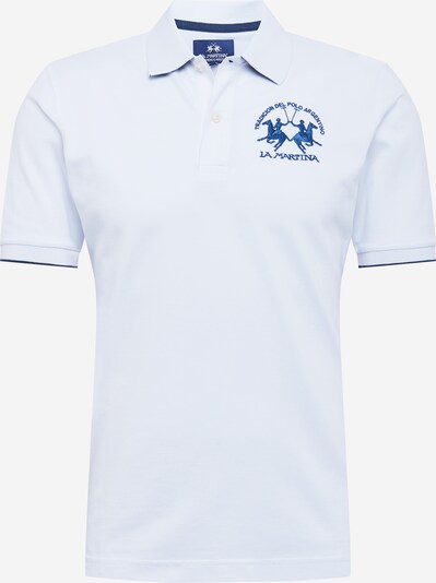 Tricou La Martina pe albastru / alb, Vizualizare produs
