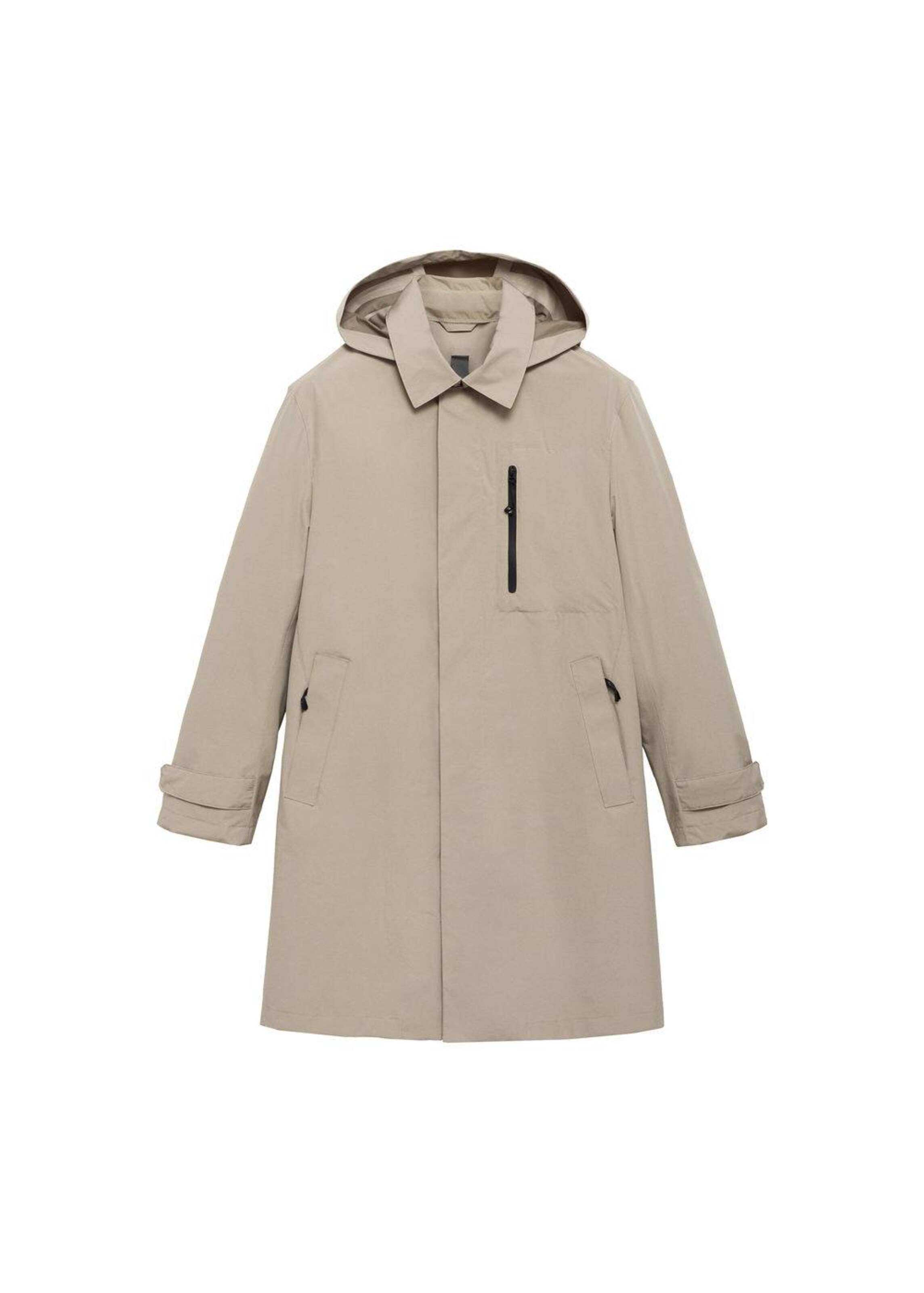 Yellow Parka Zara Man Rain Jacket MANGO MAN Performance Jacket