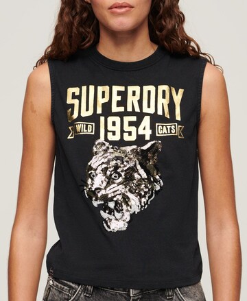 Superdry Top in Schwarz