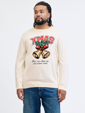 JACK & JONES Pullover i hvid: forside