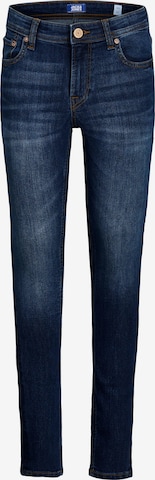 Skinny Jean 'Dan' Jack & Jones Junior en bleu : devant