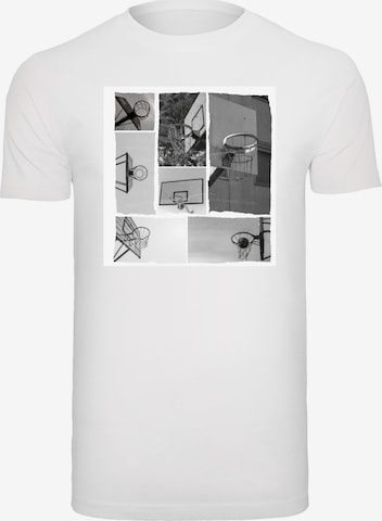 Mister Tee T-Shirt 'Hoop Life' in Weiß: Vorderseite