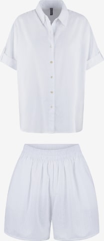 LingaDore Pajama in White: front