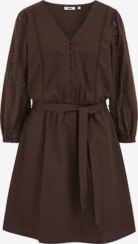 WE FashionKošulja haljina - smeđa boja: prednji dio