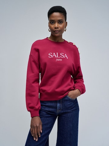 Salsa Jeans Trui in Rood: voorkant