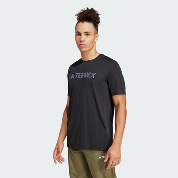 ADIDAS TERREX - Camiseta funcional en negro: frente