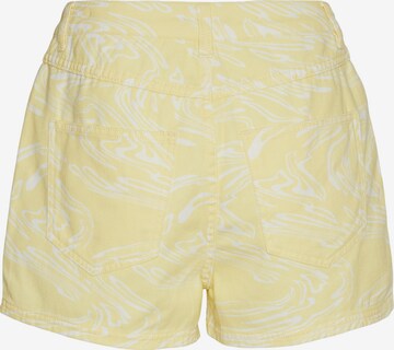 Coupe slim Pantalon 'NINETEEEN' VERO MODA en jaune